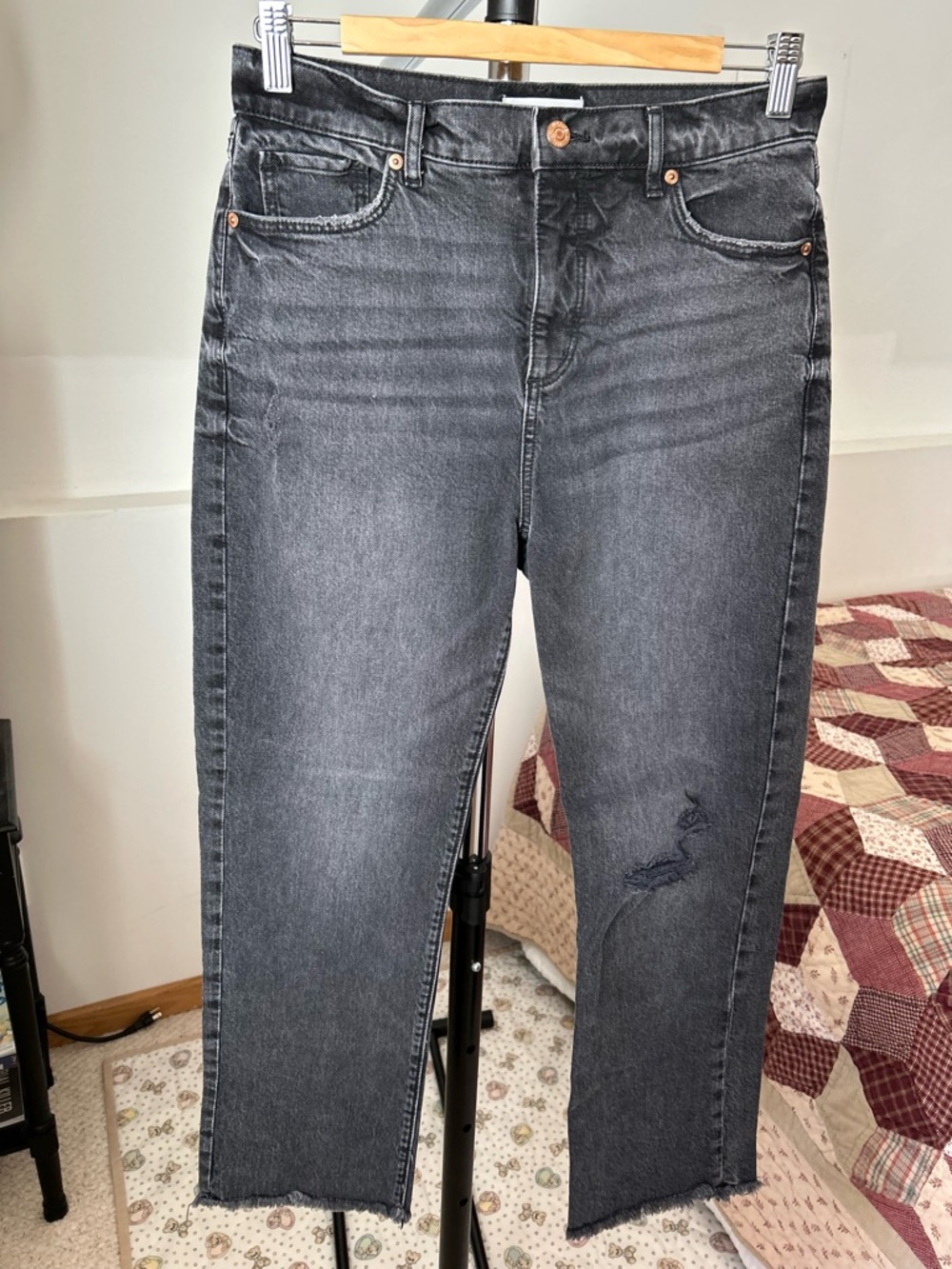Loft Straight Crop Jeans 27 4